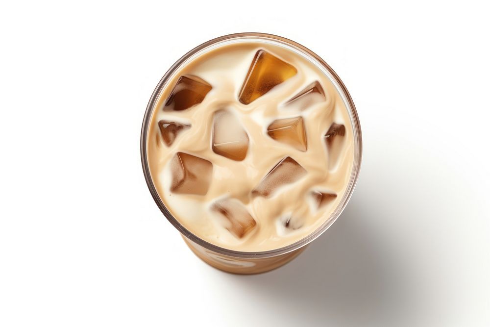 Iced coffee dessert drink glass. AI generated Image by rawpixel.