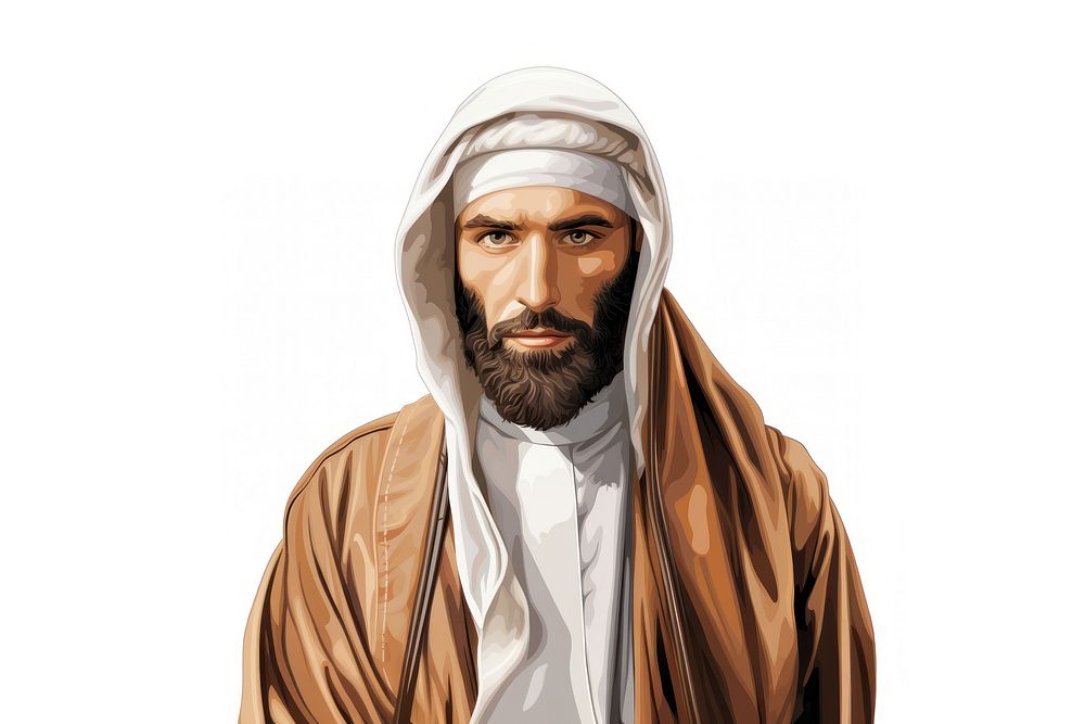 Muslim portrait beard adult. AI generated Image by rawpixel.