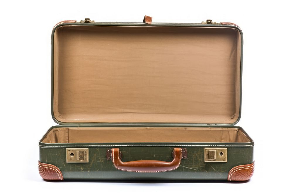 Old suitcase baggage briefcase luggage open. AI generated Image by rawpixel.