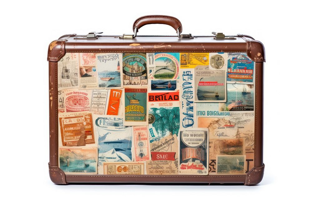Old suitcase baggage luggage travel old. AI generated Image by rawpixel.