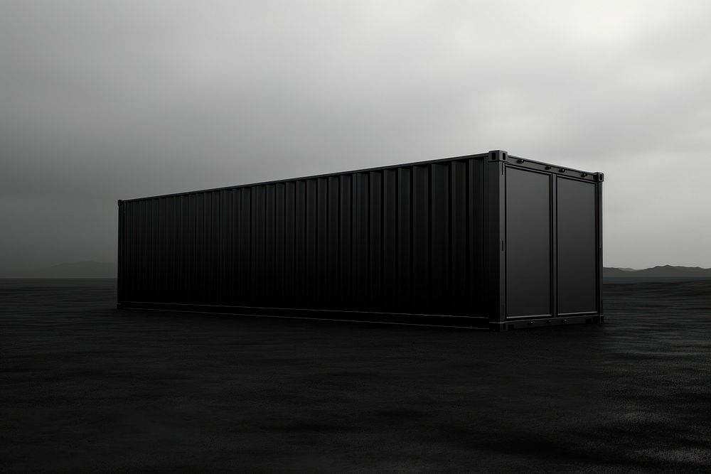 Container black land architecture. AI generated Image by rawpixel.