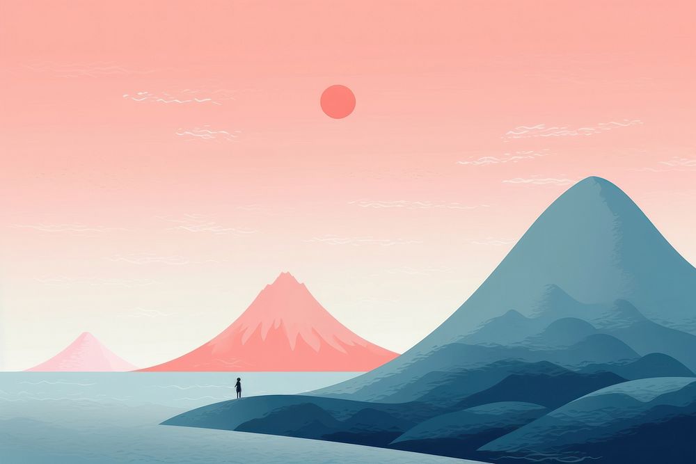 Mountain landscape outdoors nature. 