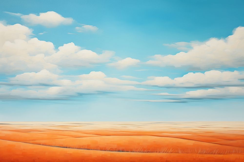 Grassland landscape outdoors horizon. AI generated Image by rawpixel.