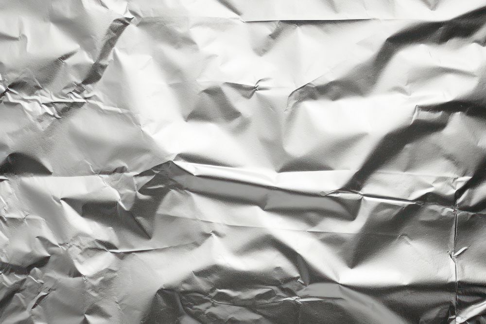 Aluminum foil backgrounds textured monochrome. AI generated Image by rawpixel.