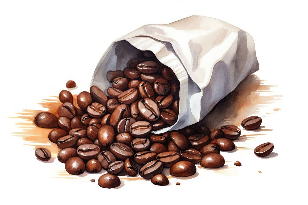 Coffee food white background freshness. AI generated Image by rawpixel.