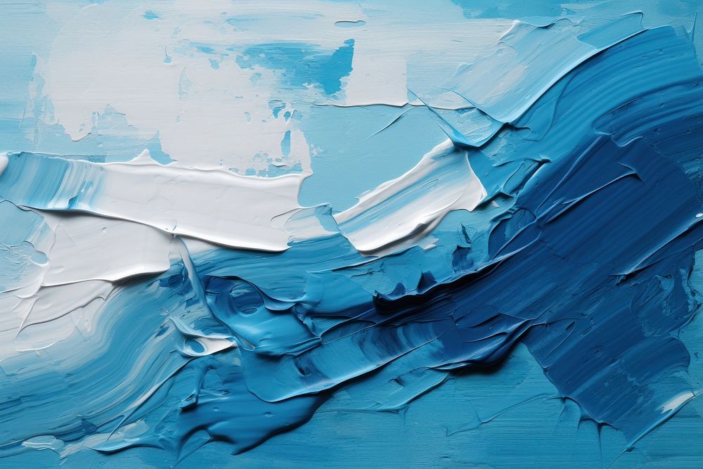 Paint blue backgrounds creativity. AI generated Image by rawpixel.
