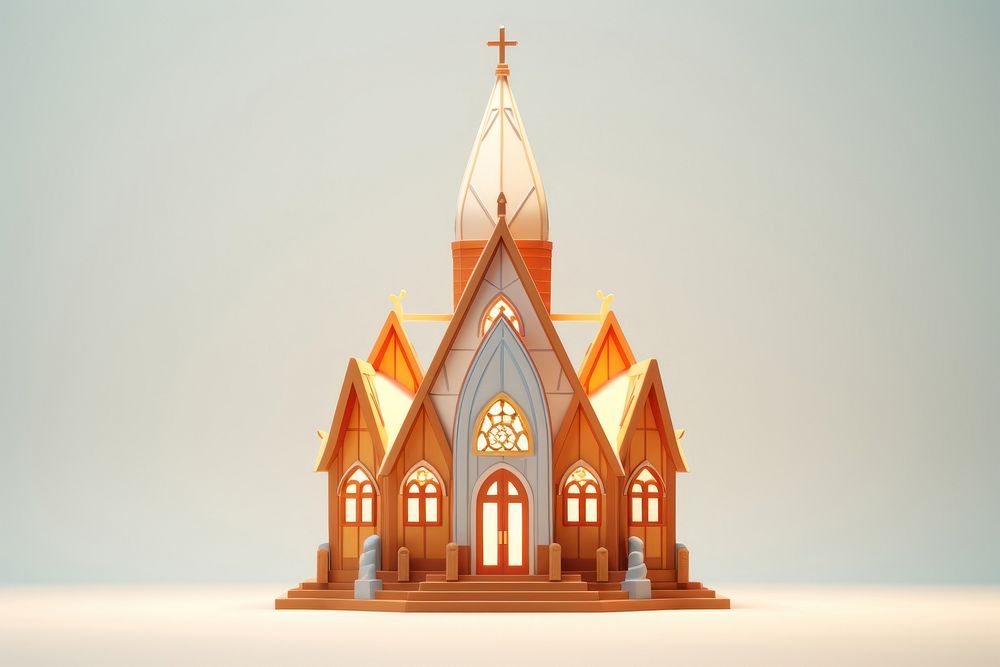 Architecture building worship church. AI generated Image by rawpixel.