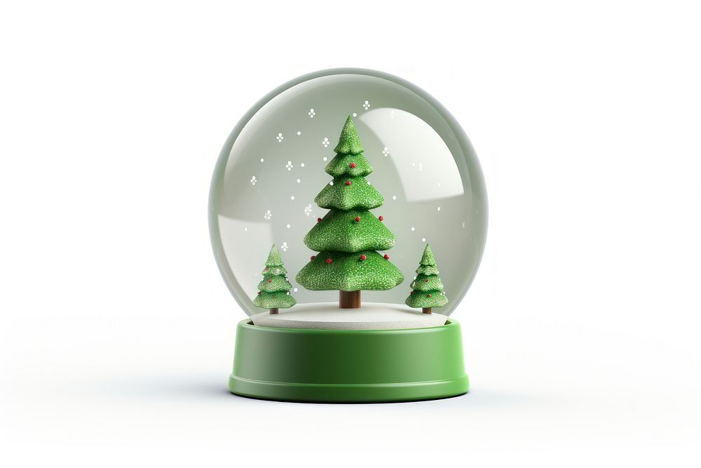 Christmas green snow white background. AI generated Image by rawpixel.