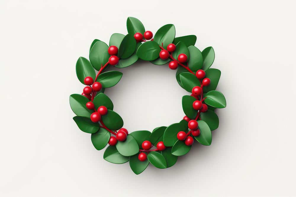 Wreath jewelry food lingonberry. AI generated Image by rawpixel.