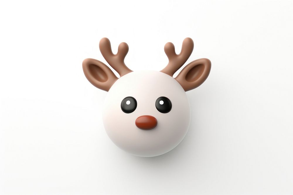 Face toy white background anthropomorphic. AI generated Image by rawpixel.