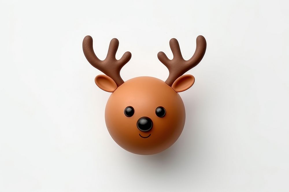 Face toy white background anthropomorphic. AI generated Image by rawpixel.