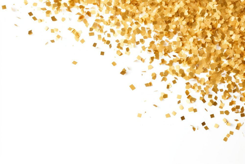 Confetti backgrounds gold white background.