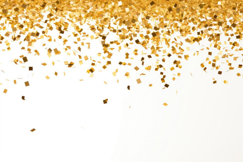 Confetti backgrounds gold white background.