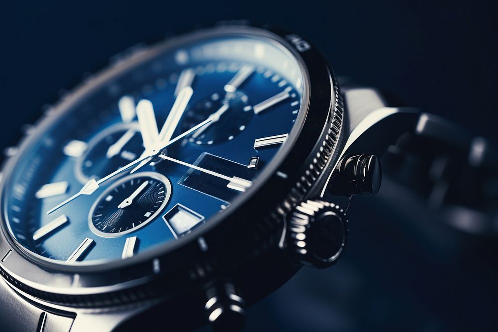 Wristwatch clockworks platinum accuracy. AI generated Image by rawpixel.