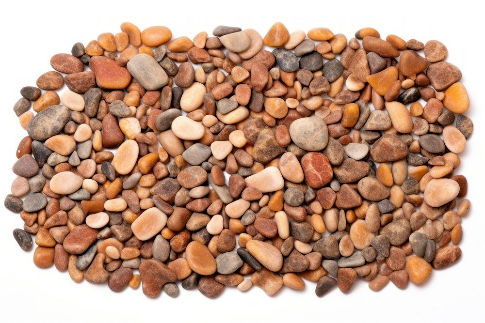 Gravel backgrounds pebble white background. AI generated Image by rawpixel.