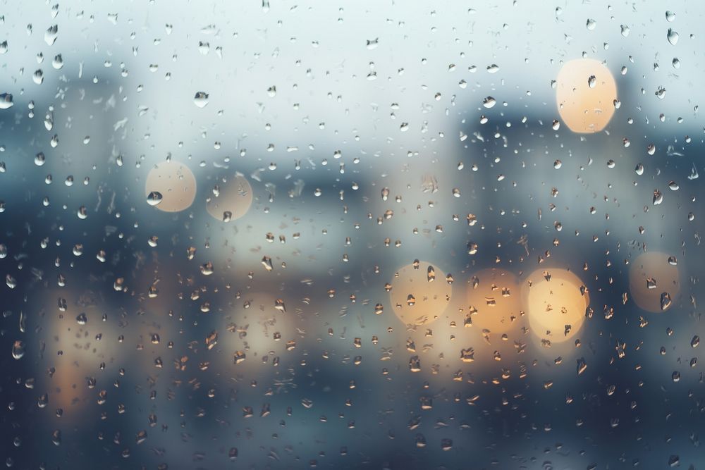 Rain city raindrop outdoors. AI generated Image by rawpixel.