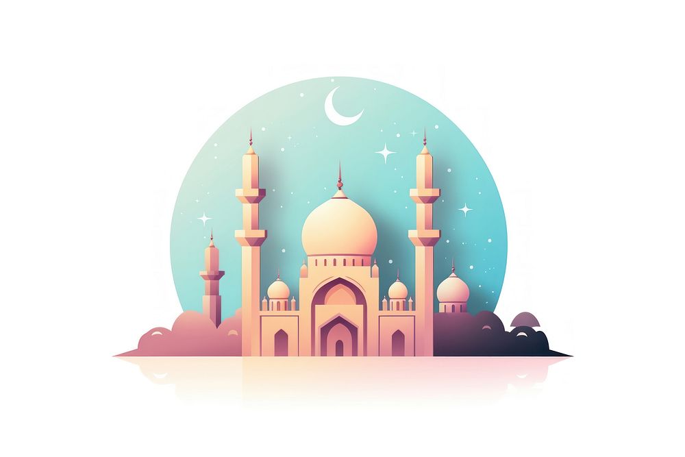 Islamic holiday Ramadan architecture building dome. AI generated Image by rawpixel.