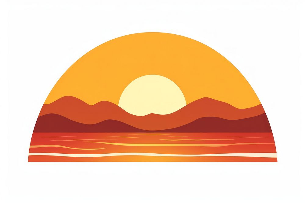 Sun sunset nature sky. AI generated Image by rawpixel.