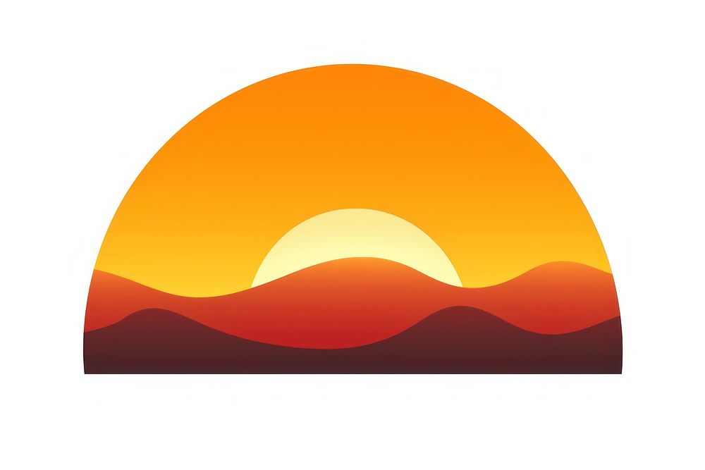 Sunset nature symbol dawn. AI generated Image by rawpixel.