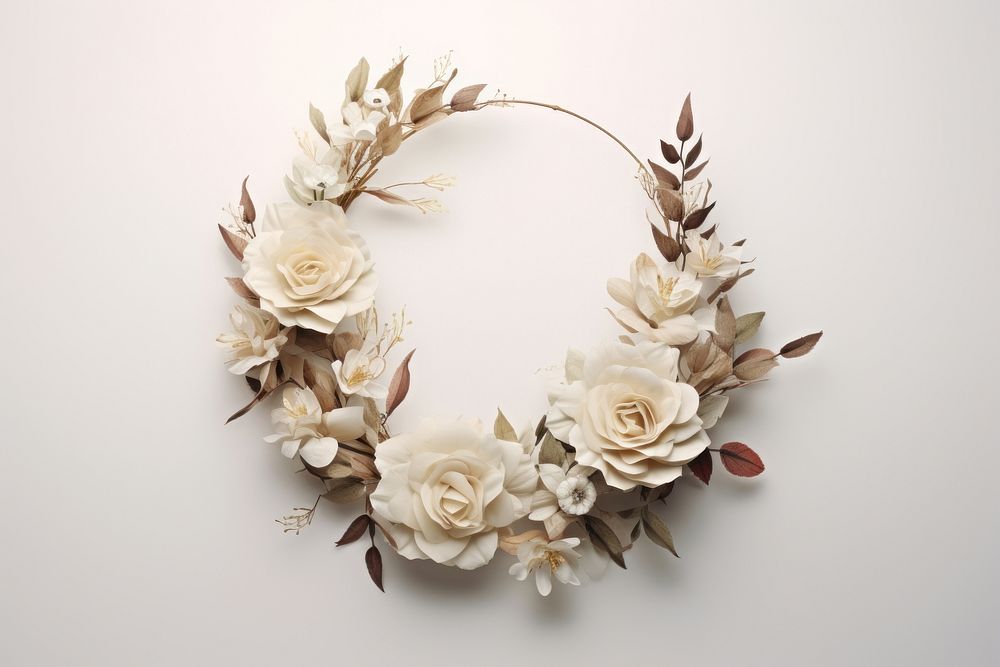 Floral Wreath jewelry wreath flower. AI generated Image by rawpixel.