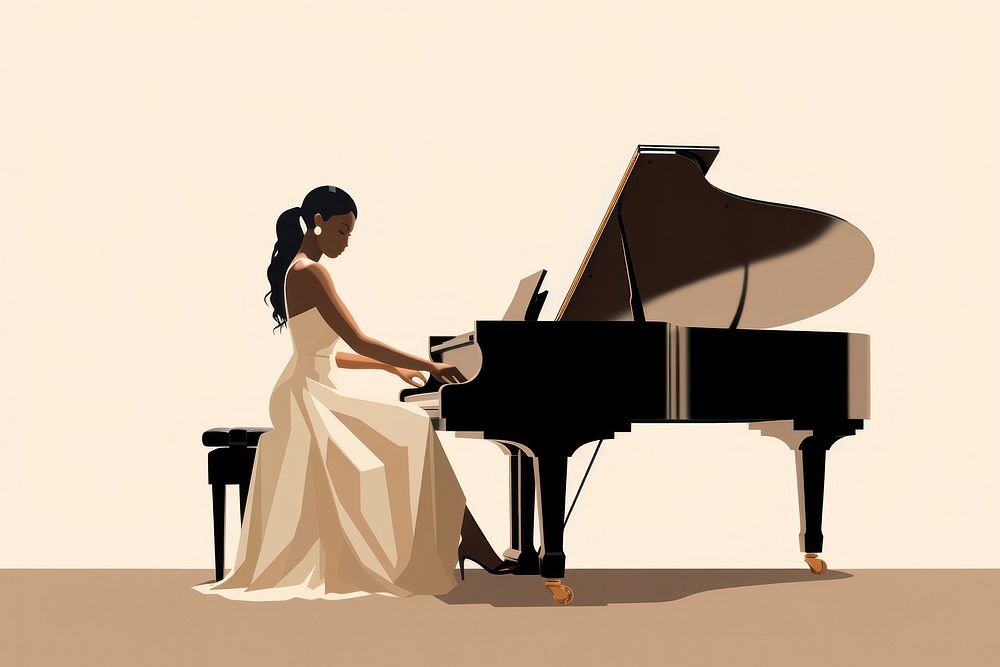 Pianist piano keyboard musician. AI generated Image by rawpixel.