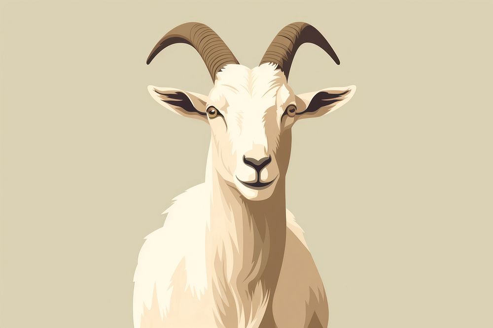 Goat livestock animal mammal. AI generated Image by rawpixel.