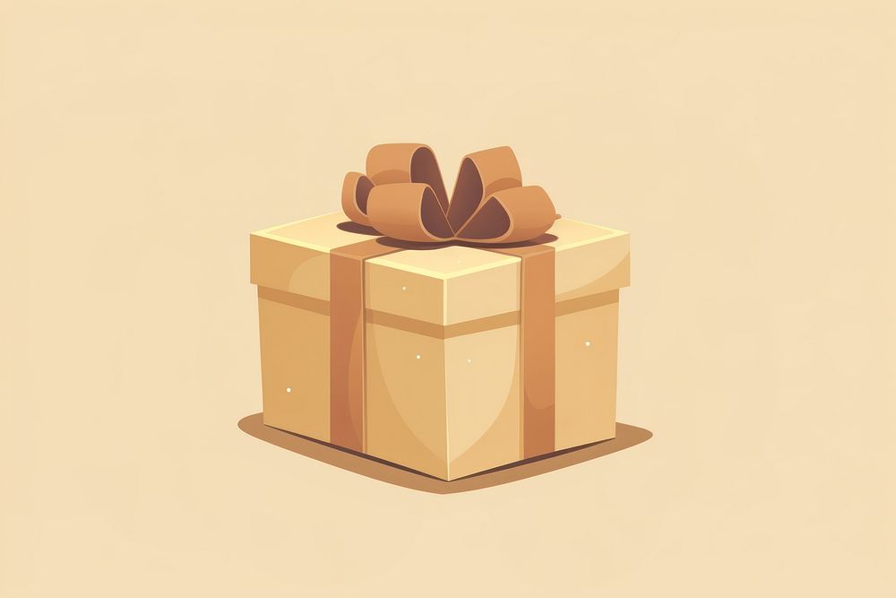 Gift box cardboard letterbox cartoon. AI generated Image by rawpixel.