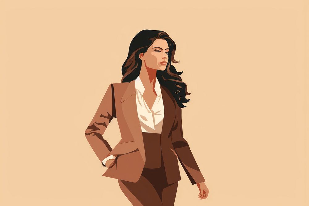 Portrait blazer female adult. AI generated Image by rawpixel.