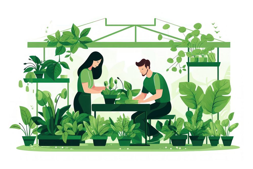 Green house gardening outdoors nature. AI generated Image by rawpixel.