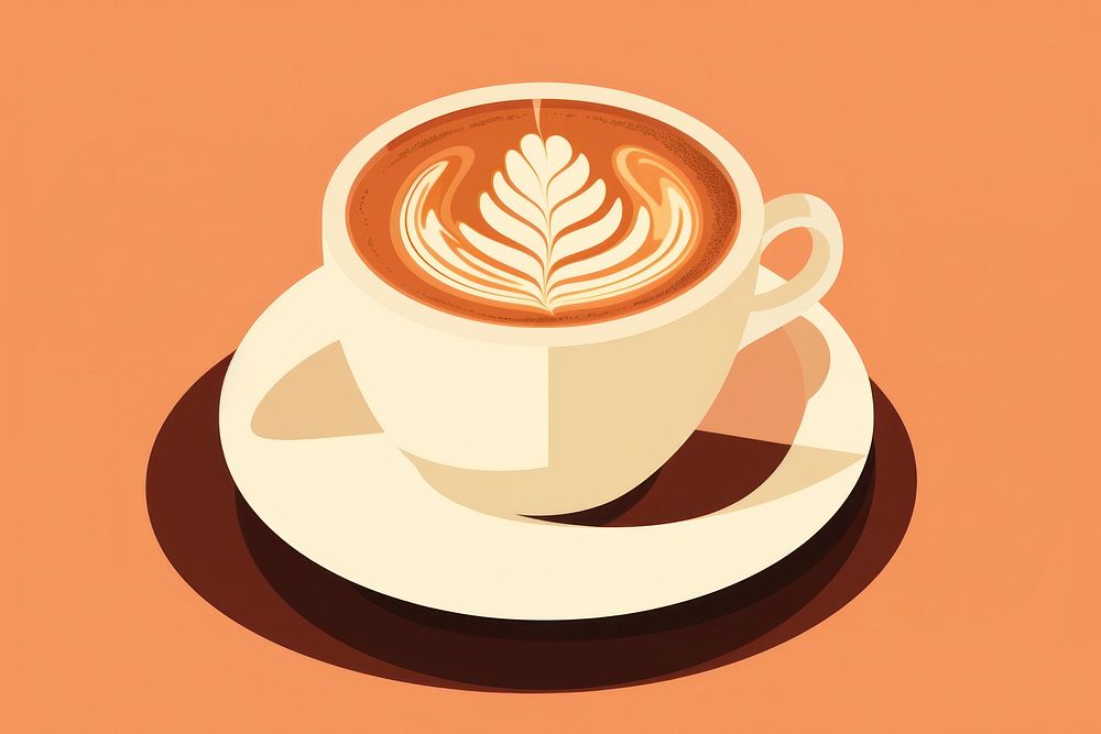 Coffee latte drink cup. AI generated Image by rawpixel.