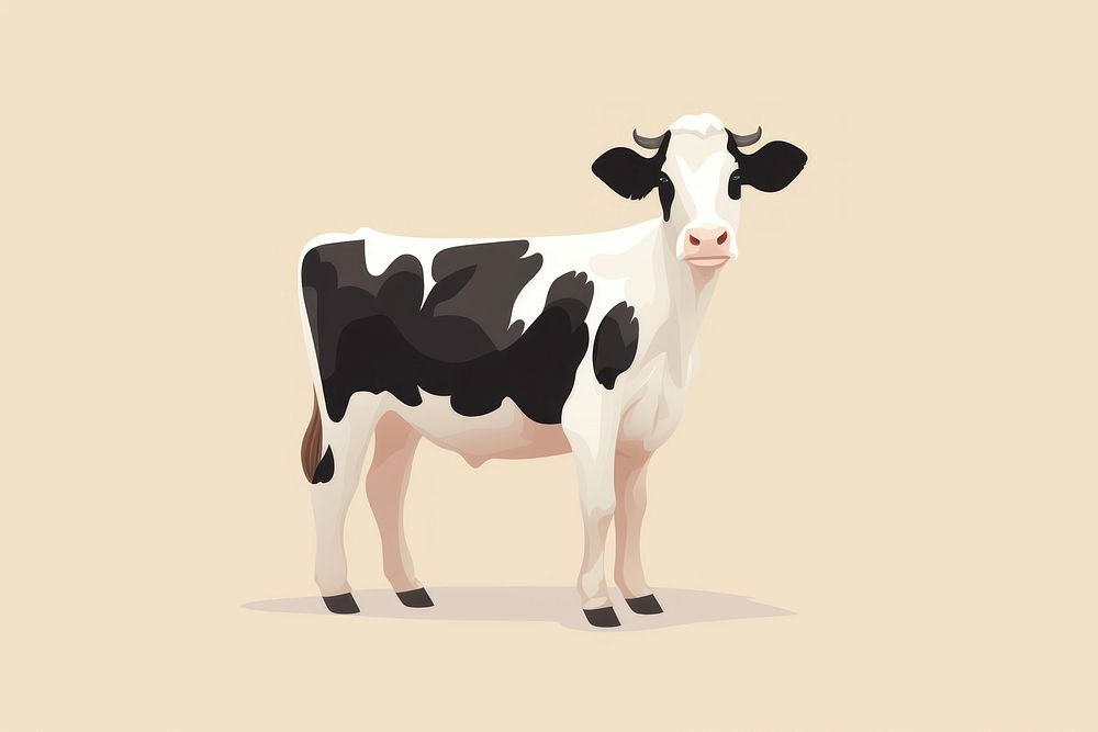 Cow livestock animal mammal. AI generated Image by rawpixel.
