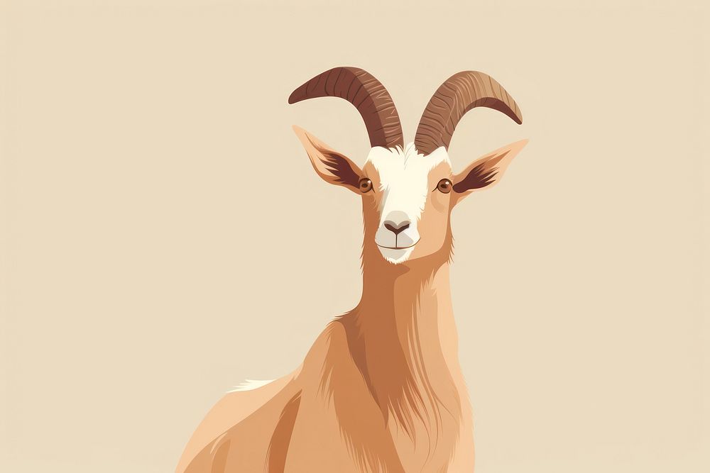 Goat animal mammal livestock. AI generated Image by rawpixel.