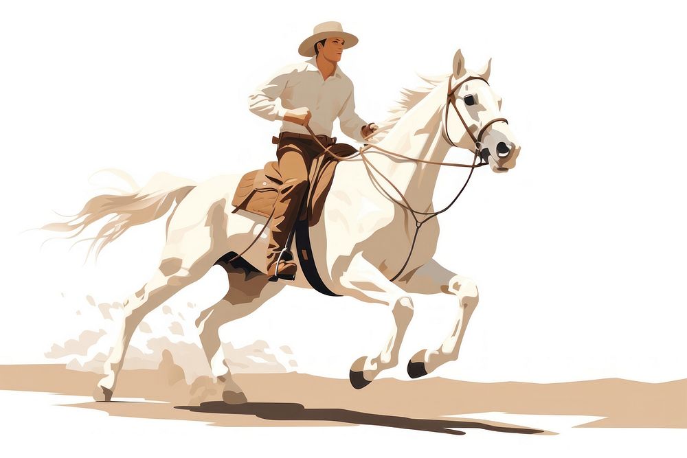 Cowboy teen horse mammal animal. AI generated Image by rawpixel.