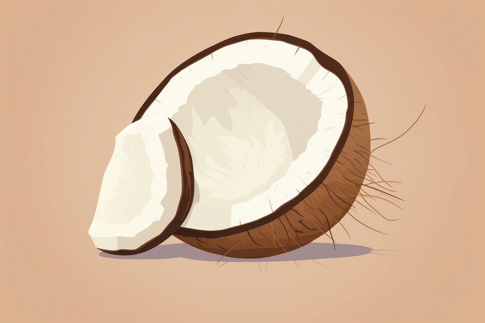 Coconut produce circle animal. AI generated Image by rawpixel.