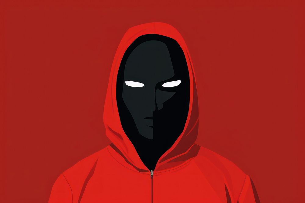 Sweatshirt adult hood disguise. AI generated Image by rawpixel.