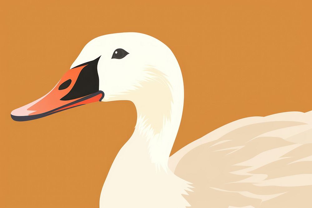Goose animal nature bird. AI generated Image by rawpixel.