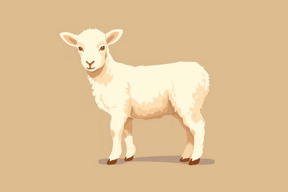 Lamb livestock animal mammal. AI generated Image by rawpixel.