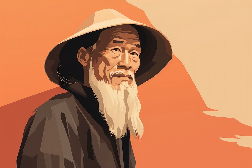 Chinese fisherman portrait photography illustrated. 