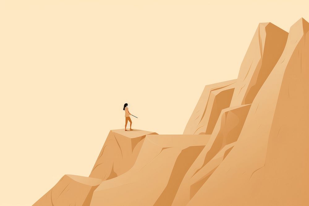 Mountain outdoors desert nature. AI generated Image by rawpixel.