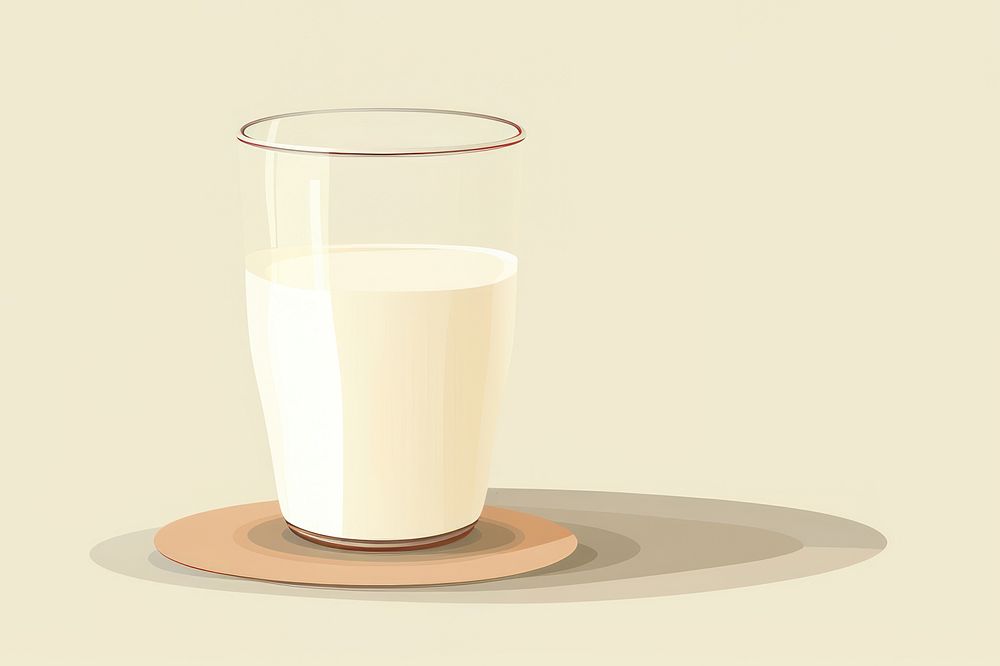 Milk drink glass refreshment. AI generated Image by rawpixel.