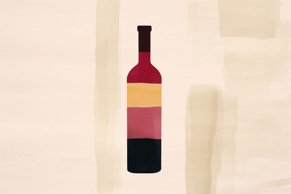 Bottle wine drink wine bottle. AI generated Image by rawpixel.