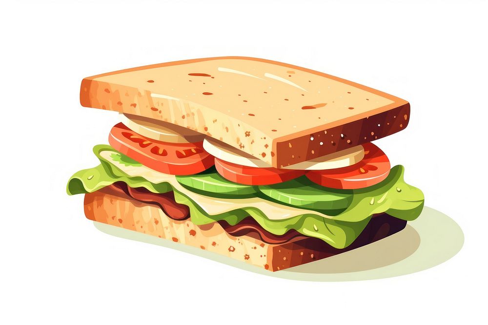 Sandwich bread lunch food. AI generated Image by rawpixel.