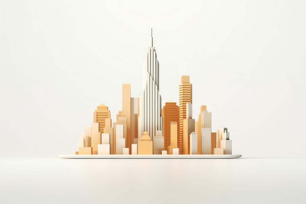 Cityscape architecture building skyscraper. AI generated Image by rawpixel.