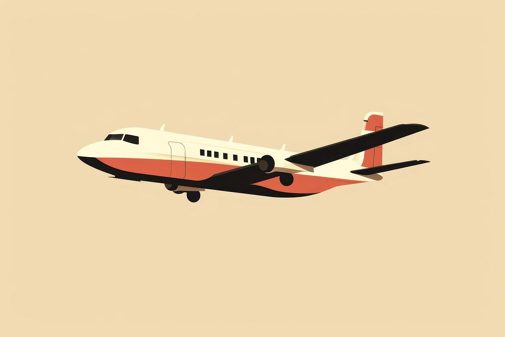 Plane aircraft airplane airliner. AI generated Image by rawpixel.