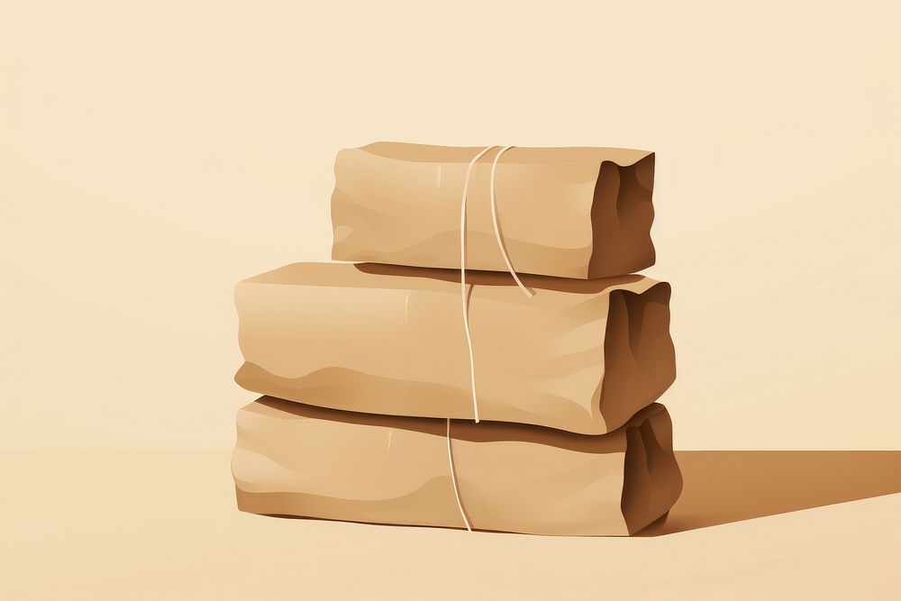 Bag cardboard paper simplicity. AI generated Image by rawpixel.