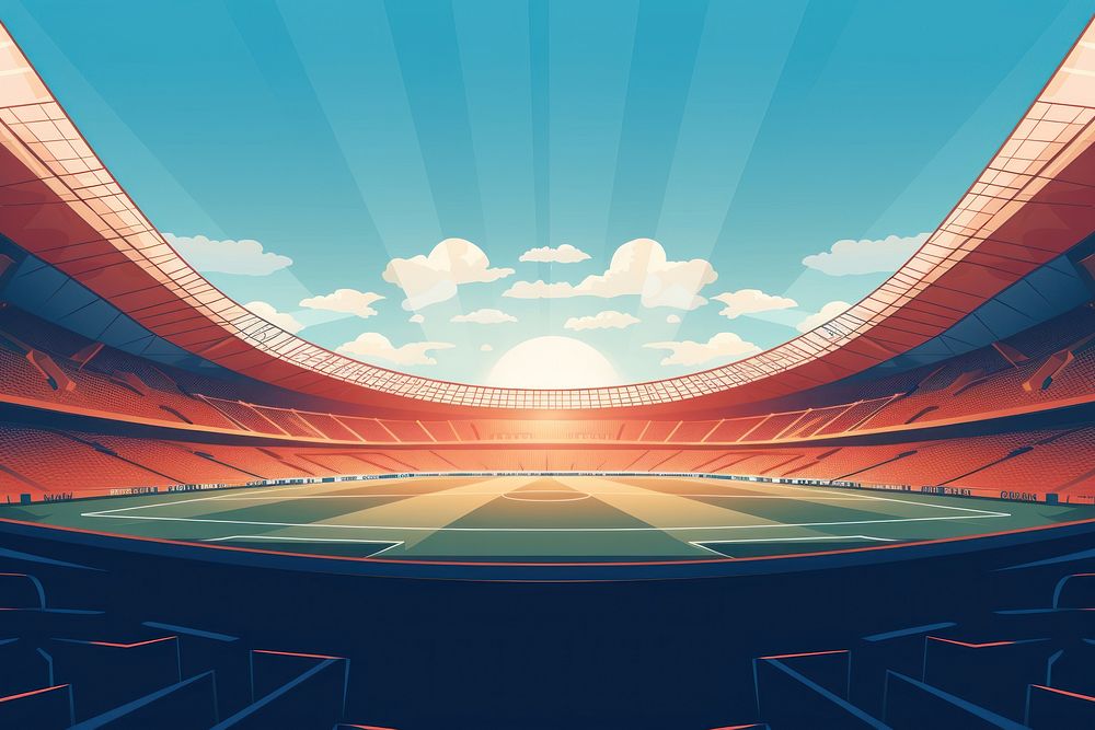 Backgrounds football stadium sports. AI generated Image by rawpixel.