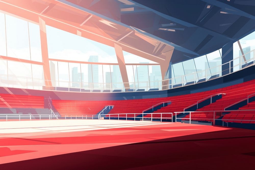 Architecture stadium arena football. AI generated Image by rawpixel.
