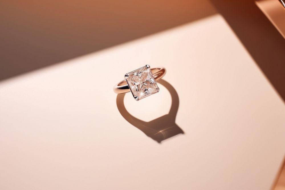 Diamond ring gemstone jewelry accessories. AI generated Image by rawpixel.