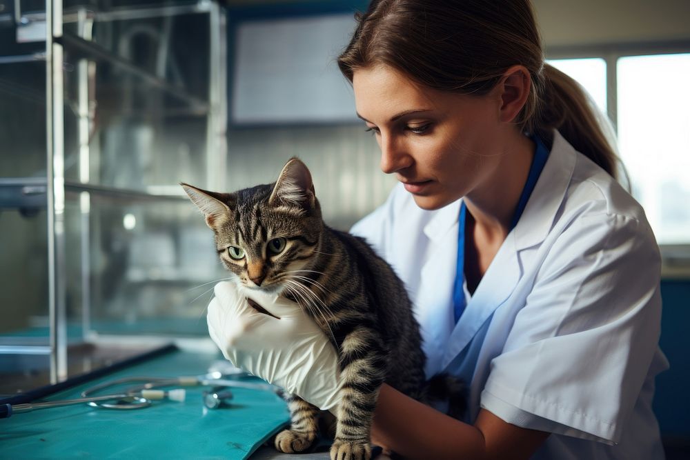 Veterinarian animal mammal doctor. AI generated Image by rawpixel.