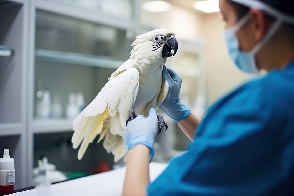 Veterinarian animal bird hospital. AI generated Image by rawpixel.